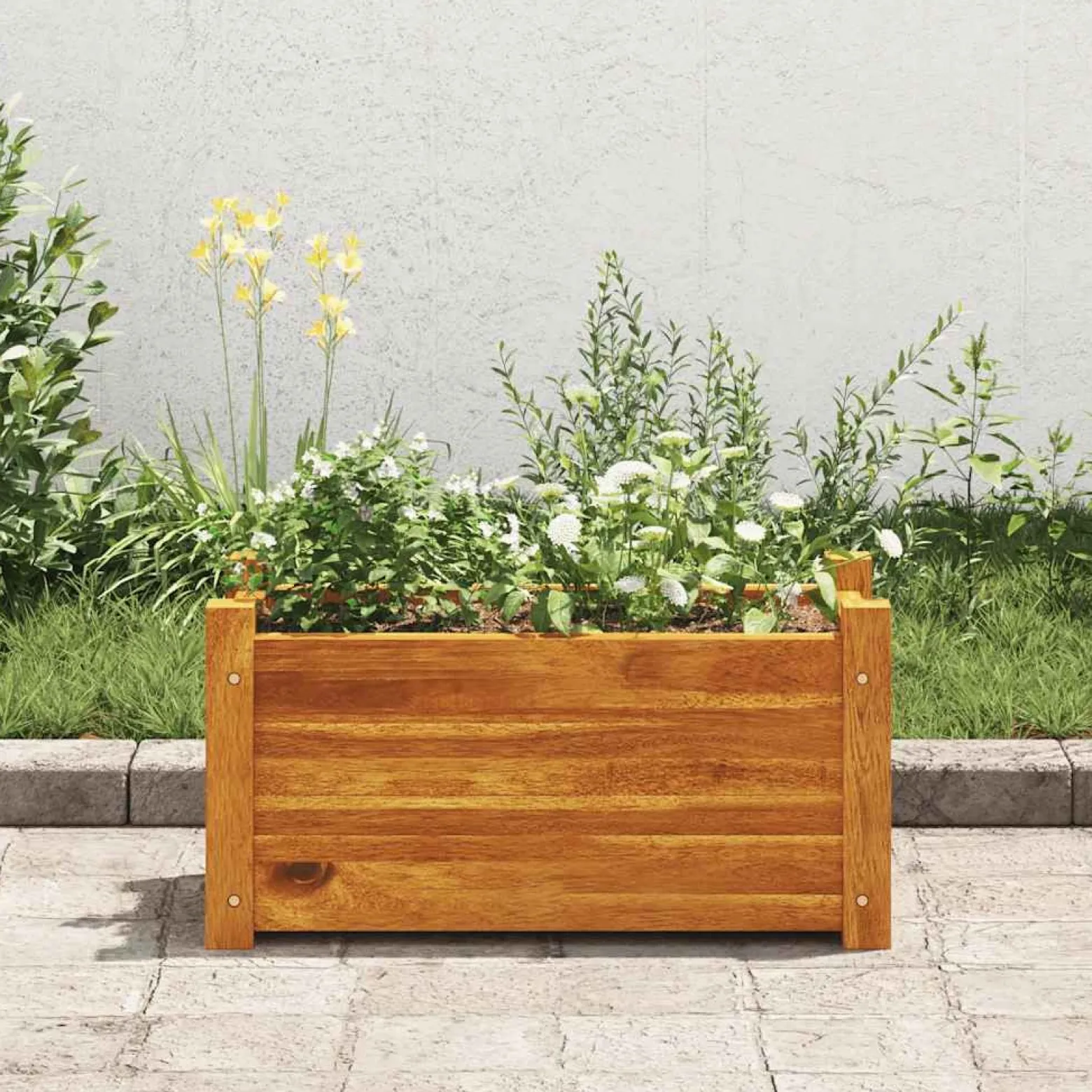 Donica Brąz 50 x 25 x 25 cm Drewno vidaXL