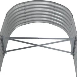 Donica ogrodowa Szary 152 x 80 x 36 cm Stal vidaXL