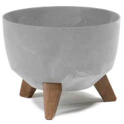 Donica Rosa na nóżkach ECO szary beton 29xh18 cm
