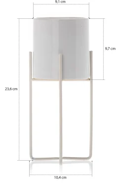 Doniczka Florri White 23,5 cm