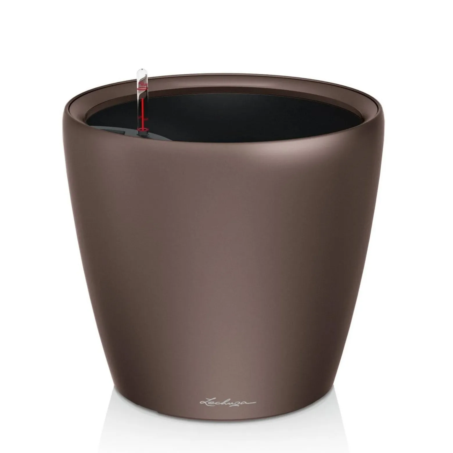 Doniczka Lechuza Do Domu Na Taras CLASSICO LS 35/33 espresso metalik