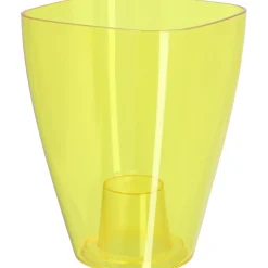 Doniczka Osłonka Na Storczyk Kwiaty Żółta 12cm