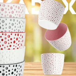 Doniczka Osłonka Okrągła Na Kwiaty Różowa 17cm