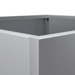 Doniczka Srebrny 32 x 30 x 29 cm Stal vidaXL