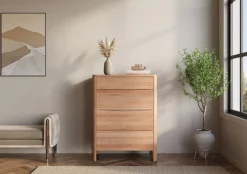 Drewniana komoda bukowa Visby MODENA 80/kol.naturalny