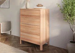 Drewniana komoda bukowa Visby MODENA 80/kol.naturalny