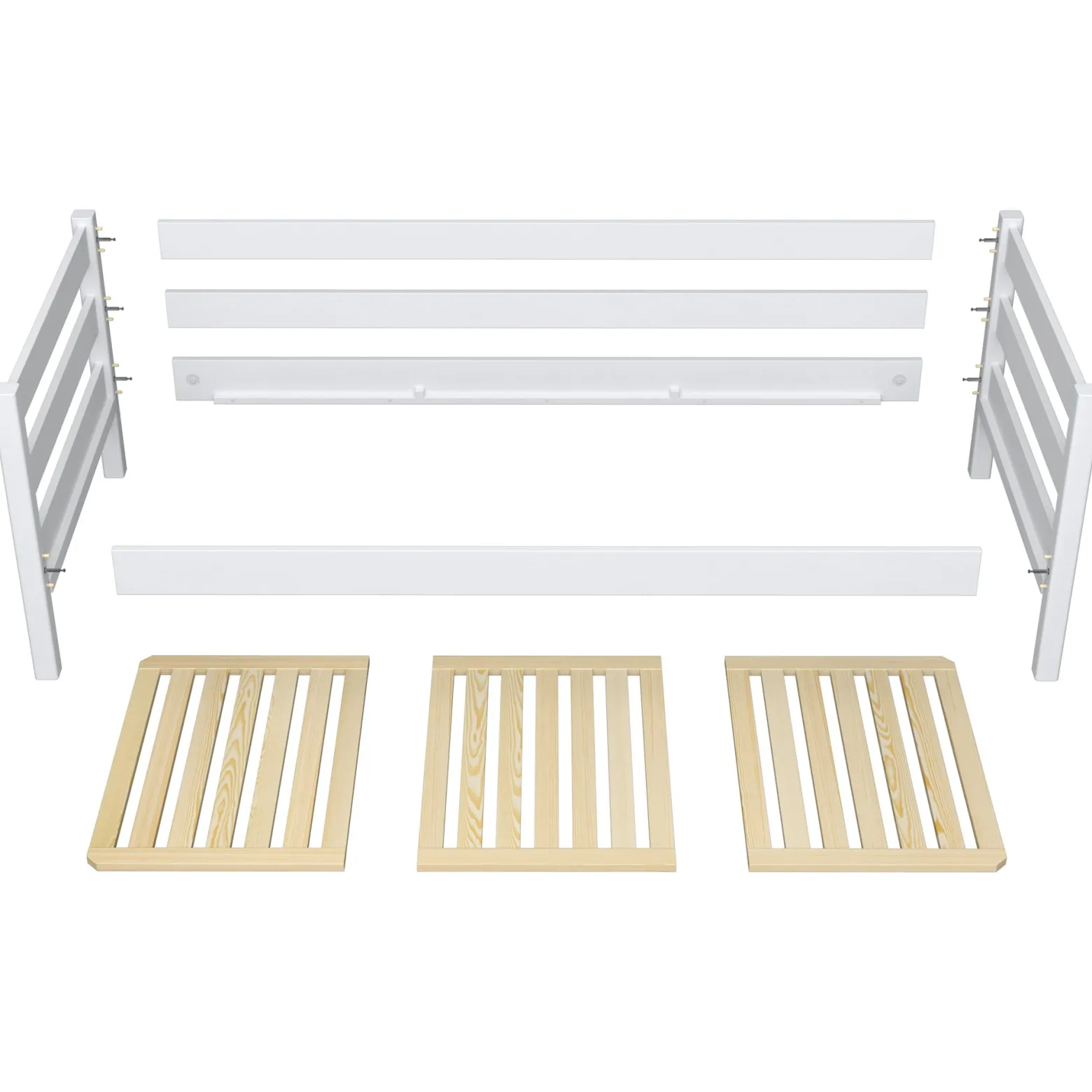 Drewniane łóżko sofa z szufladą N01