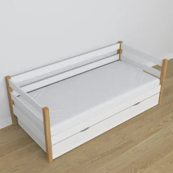 Drewniane łóżko sofa z szufladą na materac N01