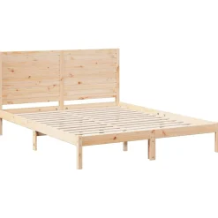Dłuższe łóżko bez materaca lite drewno 140x210 cm