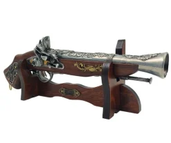 Duży Pistolet Włoski Na Stojaku - Replika Xvii Wiek - 163S