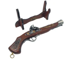 Duży Pistolet Włoski Na Stojaku - Replika Xvii Wiek - 163S