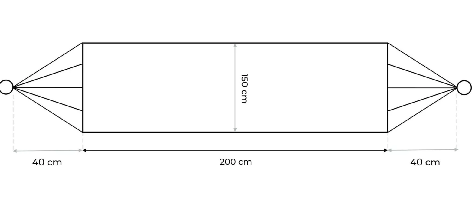 Dwuosobowy hamak ogrodowy bujak huśtawka leżak 200x150cm boho grafitowy