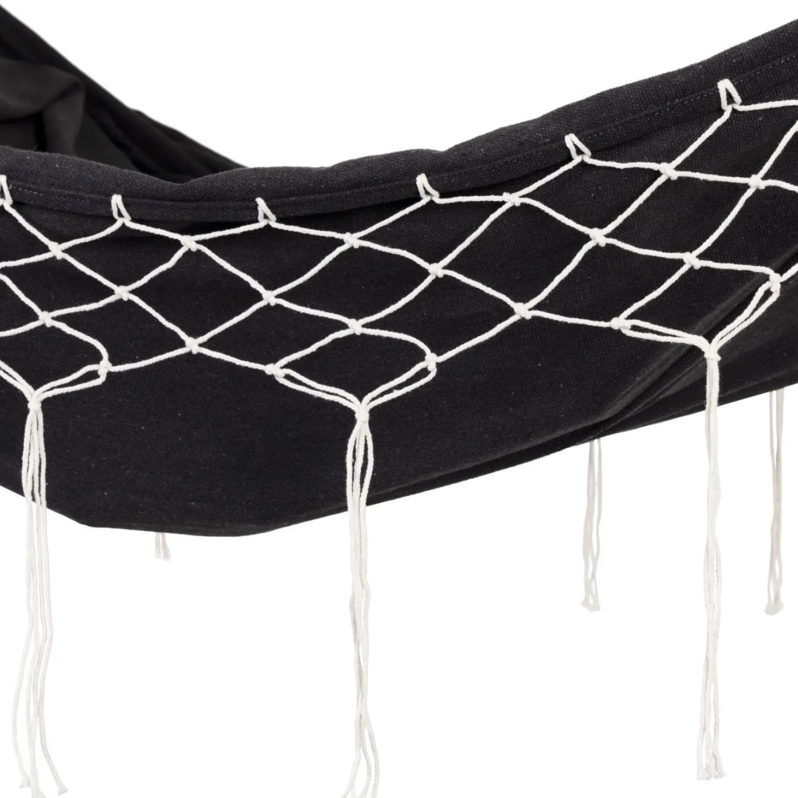Dwuosobowy hamak ogrodowy bujak huśtawka leżak 200x150cm boho grafitowy