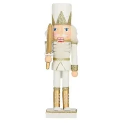 Dziadek do orzechów William 4 25cm biały
