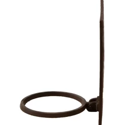 Żeliwny kwietnik ścienny na donicę vintage rustykalny brąz 18.5 cm