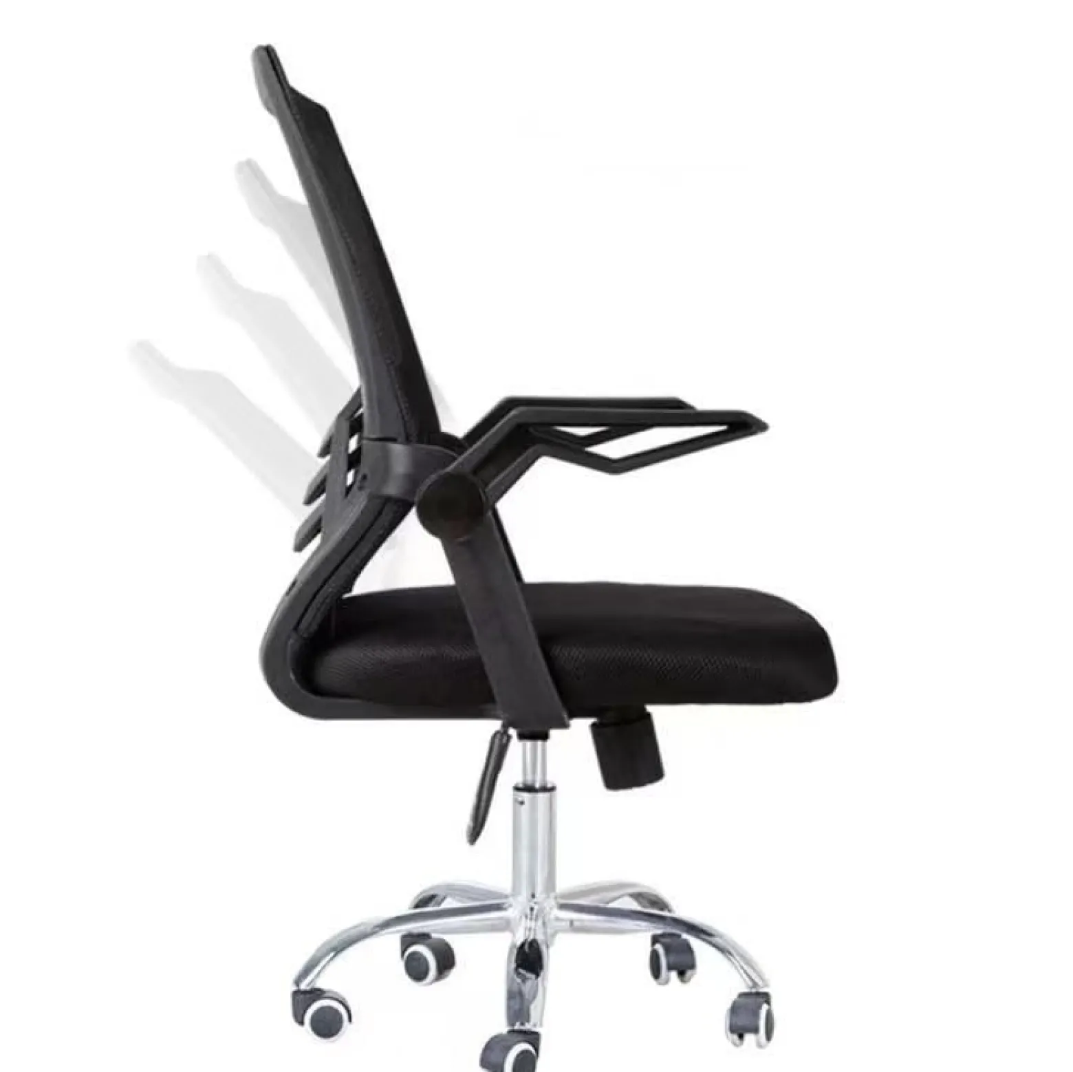 Ergonomiczny obrotowy fotel biurowy, krzesło z siatki czarne
