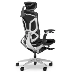 Ergonomiczny fotel biurowy Challenger chrom/czarny