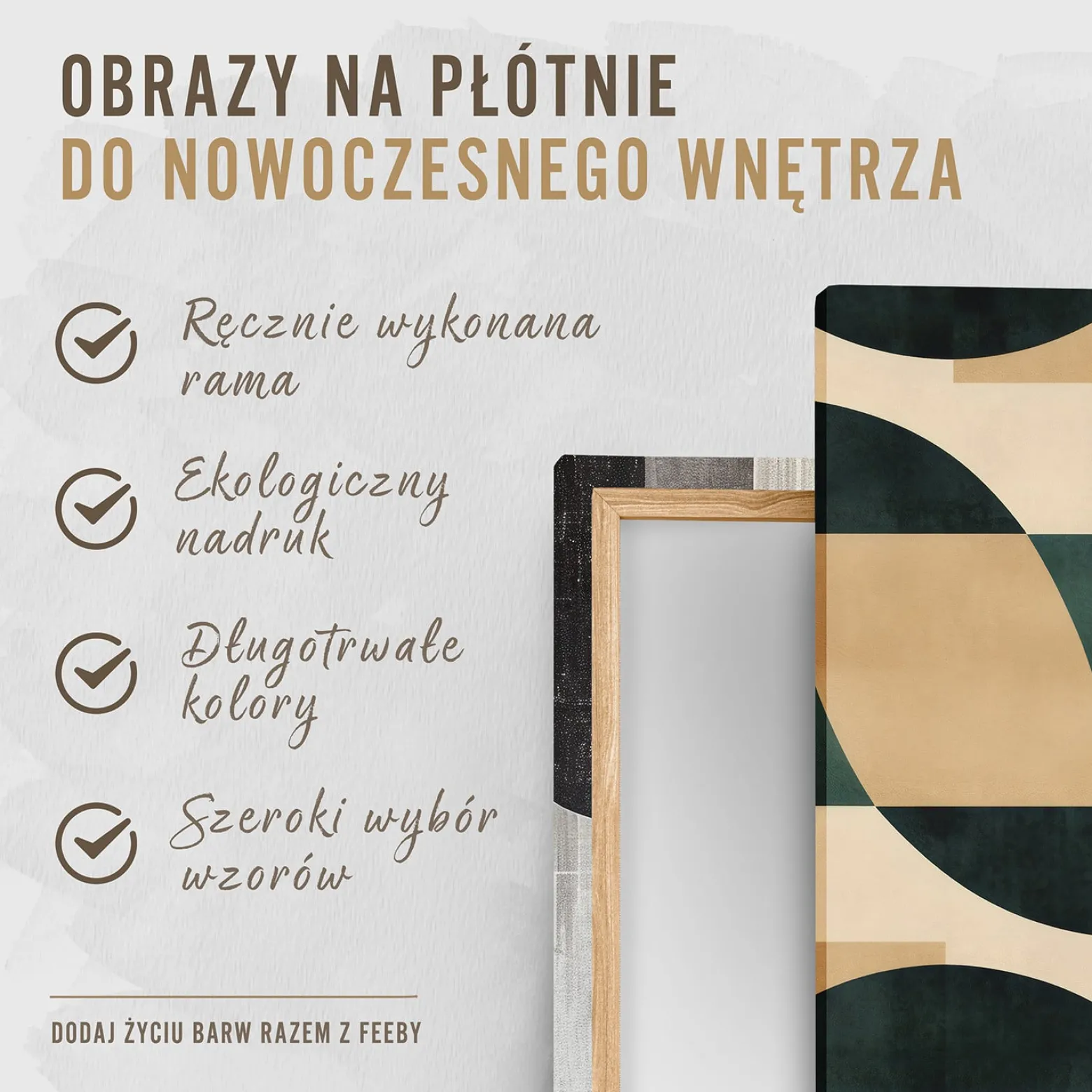 Feeby Abstrakcja obraz nowoczesny do salonu, Czerwony beżowy szary 60x40