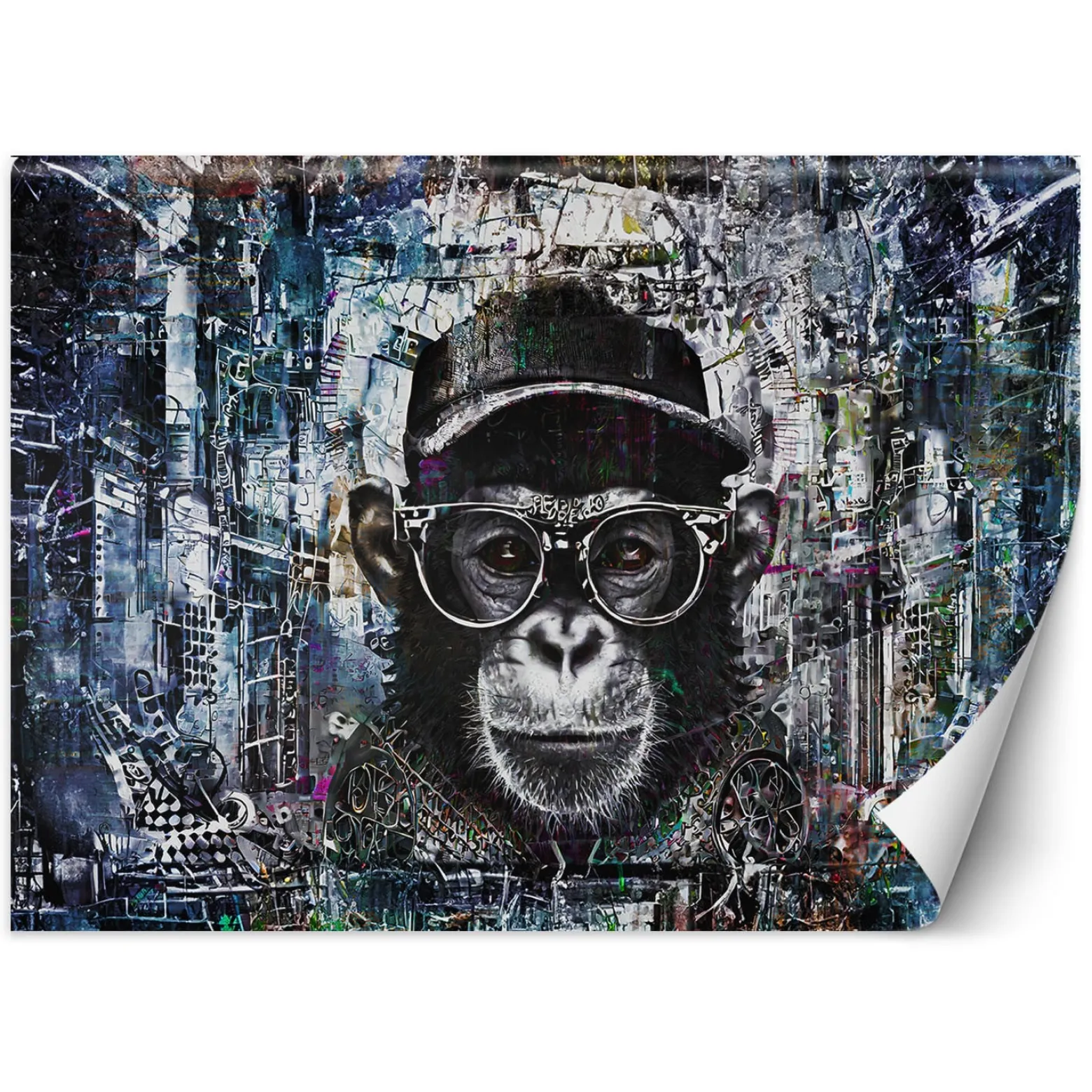Feeby Fototapeta, Szympans Małpa Abstrakcja 150x105