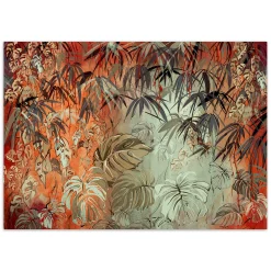 Feeby Fototapeta, Tropikalne liście w dżungli malowane 150x105