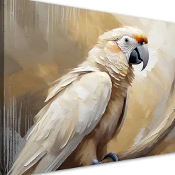 Feeby Obraz, AI Papuga ptaki malowany 60x40