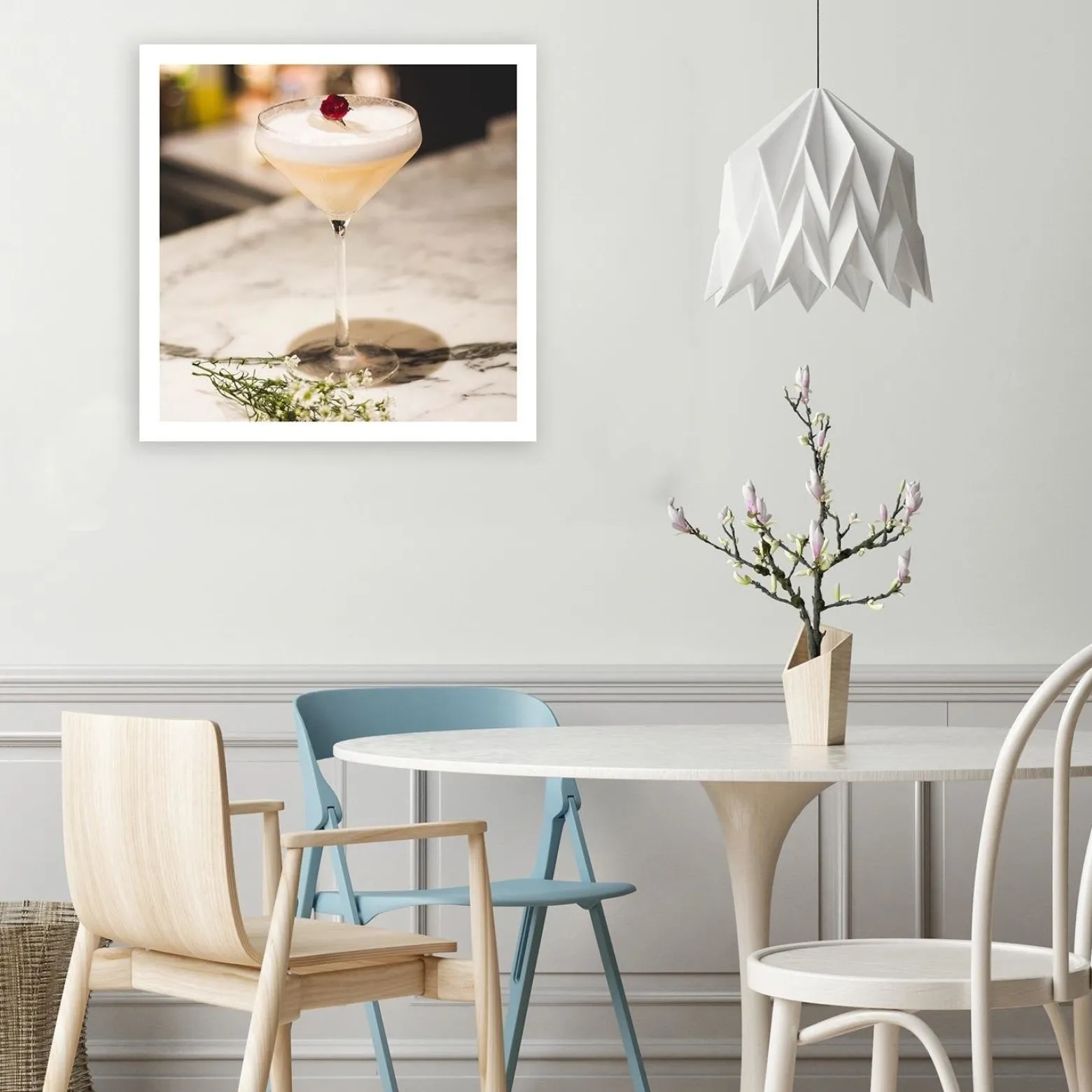 Feeby Obraz na płótnie, Drink z wisienką 30x30