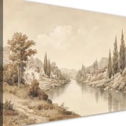 Feeby Obraz na płótnie, Sepia Krajobraz Natura 60x40