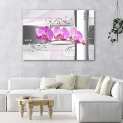 Feeby Obraz na płótnie Storczyki kwiaty natura różowy 60x40