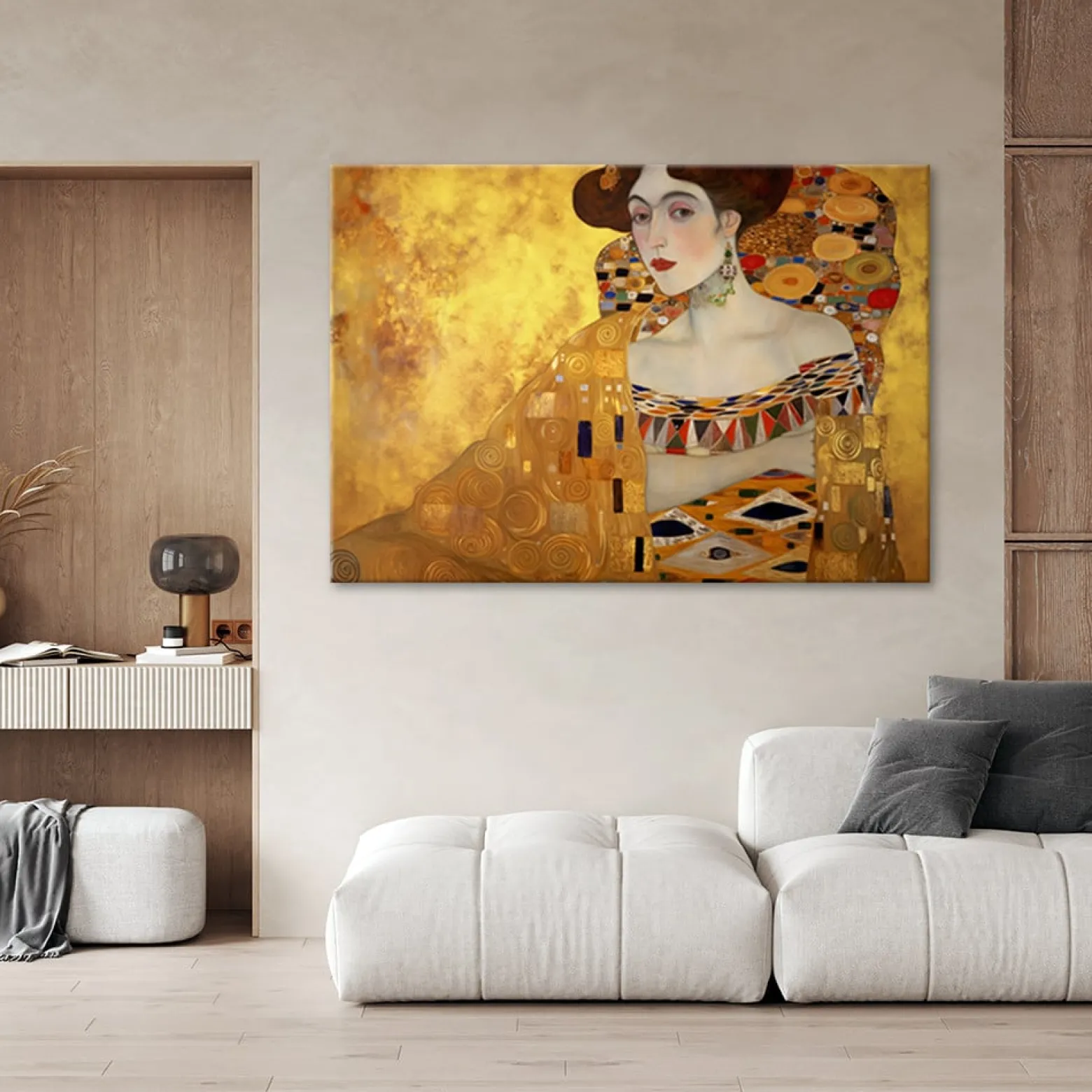 Feeby Obraz na płótnie, Złoty portret kobiety - G. Klimt 100x70