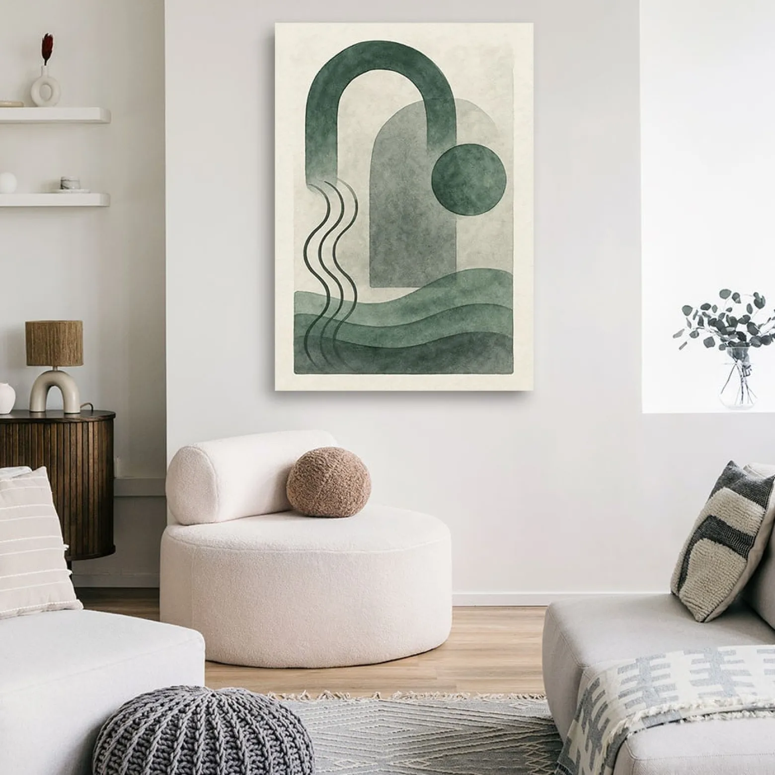 Feeby Obraz nowoczesny, Abstrakcja Geometryczna Minimalizm 40x60