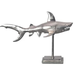 Figurka dekoracyjna Rekin Aluminium Maritim 70 cm Metalowa Dekoracja