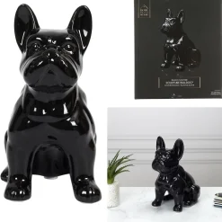 Figurka Buldoga francuskiego M czarna