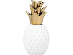 Figurka ozdobna ceramiczna ananas biała