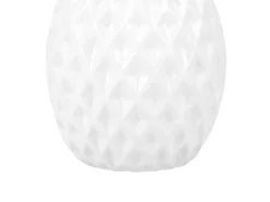 Figurka ozdobna ceramiczna ananas biała