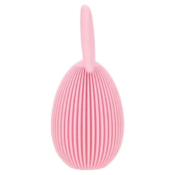 Figurka wielkanocna wiosenna Jajko z uszami różowe 6x13,5 cm