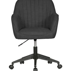 FineBuy Krzesło do biurka Tkanina szary