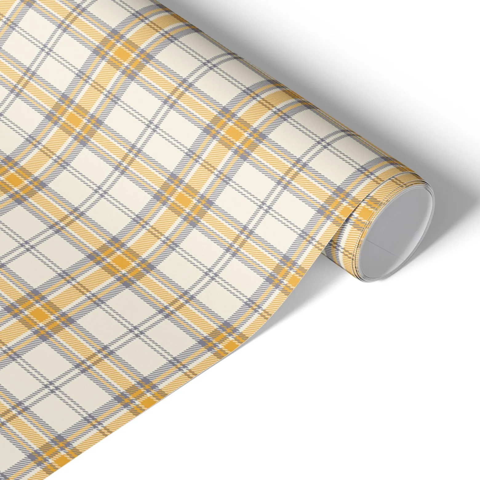 Folia meblowa Żółta kratka 50x100 Okleina samoprzylepna Retro Styl