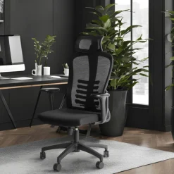Fotel Biurowy Ergonomiczny Krzesło Obrotowe JULIET Czarny