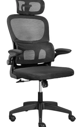 Fotel biurowy LETI ergonomiczny Mesh zagłówek Tilt regulowany