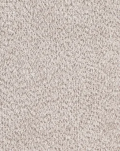 Fotel boucle w stylu retro beżowy