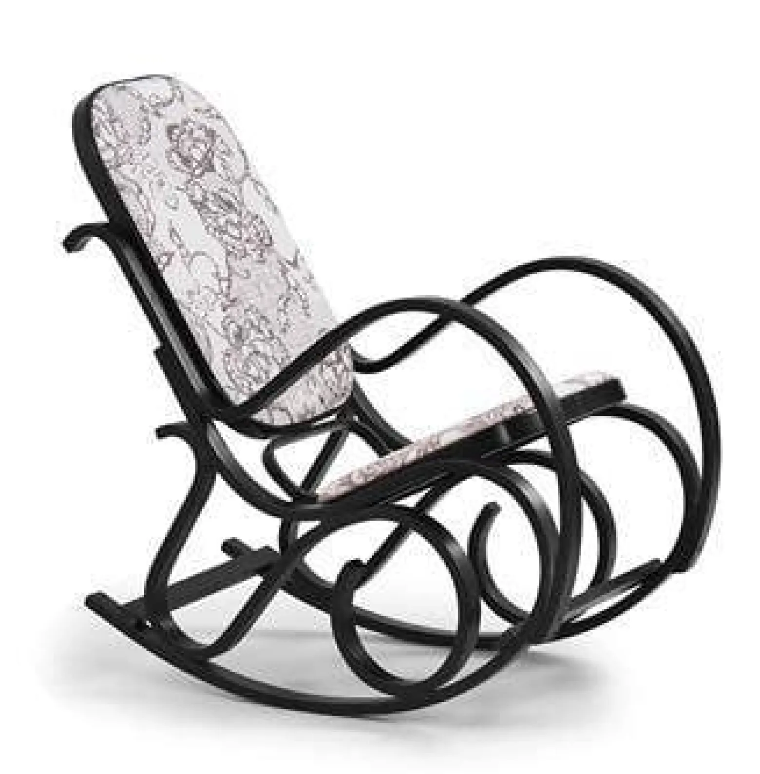Fotel bujany Ferda wenge/ print