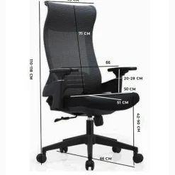 Fotel ergonomiczny ANGEL biurowy obrotowy Mimoza