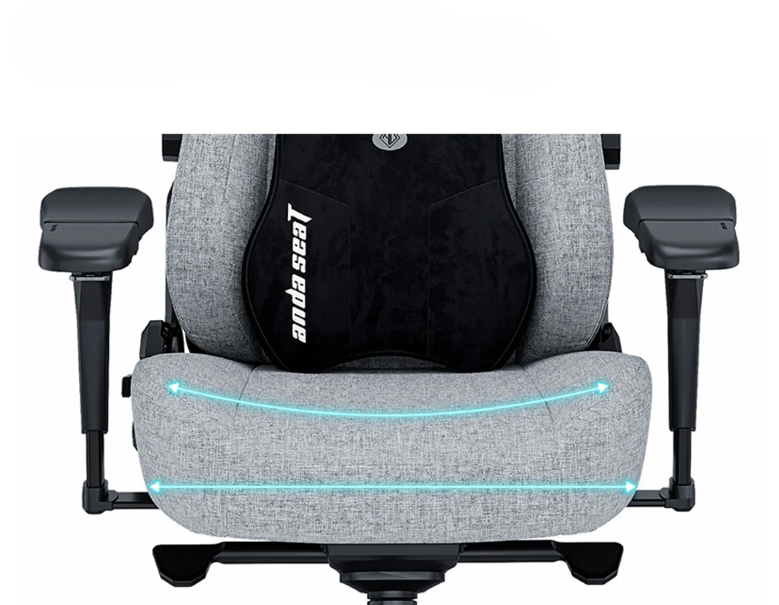 Fotel gamingowy Kaiser 3 PRO XL Anda Seat materiałowy szary