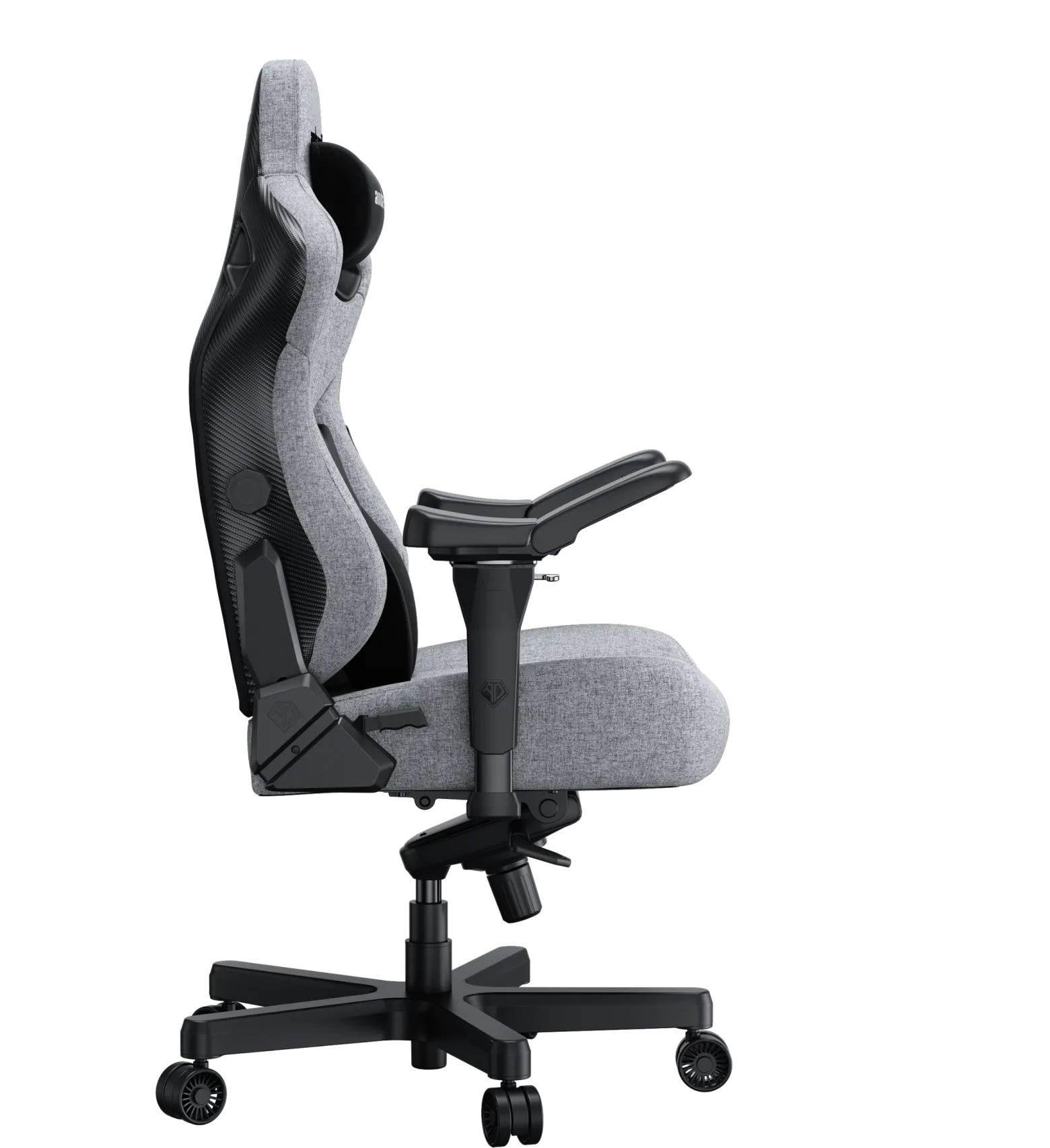 Fotel gamingowy Kaiser 3 PRO XL Anda Seat materiałowy szary
