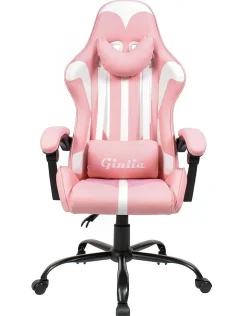 Fotel gamingowy różowy Giulia Pink