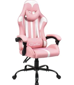 Fotel gamingowy różowy Giulia Pink
