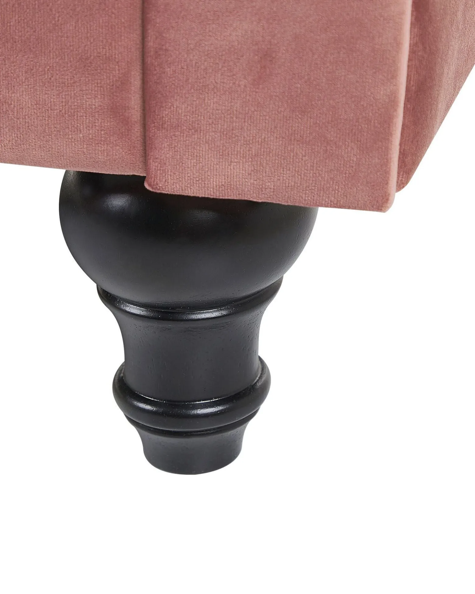 Fotel krzesło chesterfield welur różowy