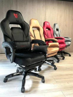 Fotel obrotowy do biurka TITAN BLACK ALCANTARA BASIC