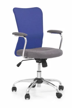 Fotel obrotowy halmar niebieski nowoczesny 95cm