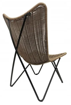 Fotel ogrodowy mocny leżak boho rattan Rimini